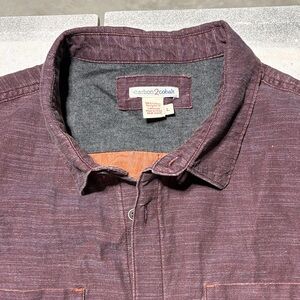 Carbon2Cobalt Men's Casual Button Down Shirt - Purple